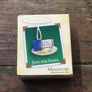 Hallmark Just For Santa Miniature Ornament 2004